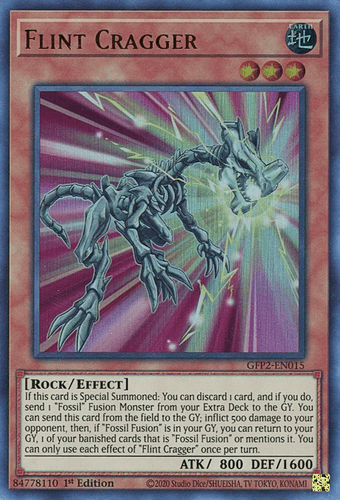 Flint Cragger - GFP2-EN015 Ultra Rare 1st Edition