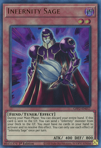 Infernity Sage - GFP2-EN017 Ultra Rare 1st Edition