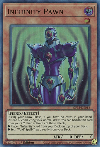 Infernity Pawn - GFP2-EN018 Ultra Rare 1st Edition