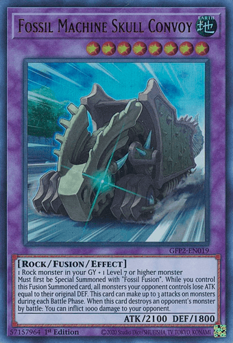 Fossil Machine Skull Convoy - GFP2-EN019 Ultra Rare 1st Edition