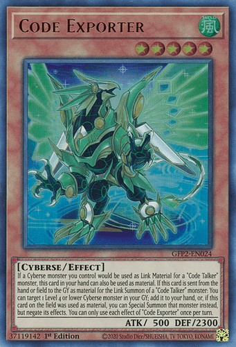 Code Exporter - GFP2-EN024 Ultra Rare 1st Edition