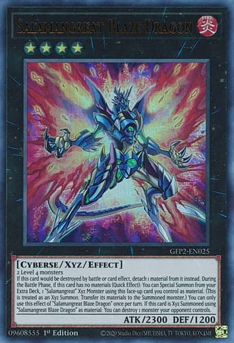 Salamangreat Blaze Dragon - GFP2-EN025 Ultra Rare 1st Edition