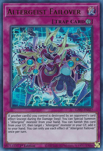 Altergeist Failover - GFP2-EN027 Ultra Rare 1st Edition