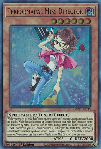 Performapal Miss Director - GFP2-EN035 Ultra Rare 1st Edition