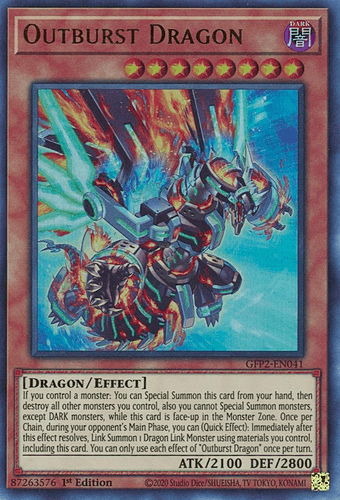 Outburst Dragon - GFP2-EN041 Ultra Rare 1st Edition