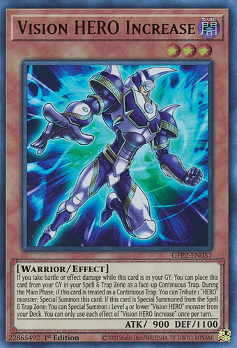 Vision HERO Increase - GFP2-EN057 Ultra Rare 1st Edition