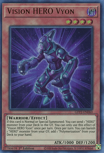 Vision HERO Vyon - GFP2-EN060 Ultra Rare 1st Edition