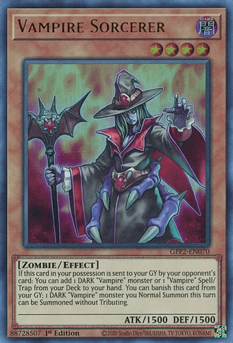 Vampire Sorcerer - GFP2-EN070 Ultra Rare 1st Edition
