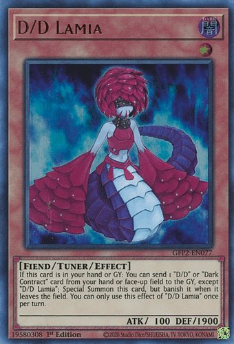 D/D Lamia - GFP2-EN077 Ultra Rare 1st Edition