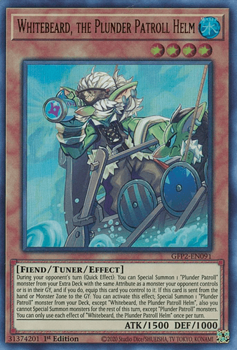 Whitebeard, the Plunder Patroll Helm - GFP2-EN091 Ultra Rare 1st Edition