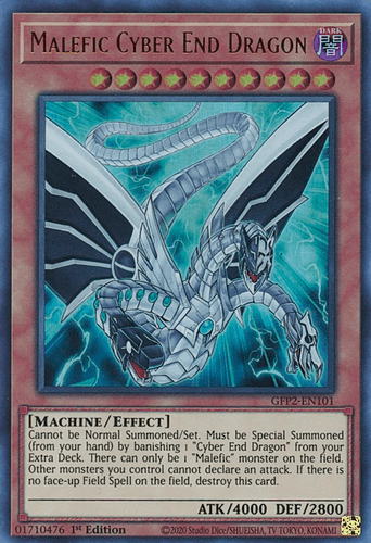 Malefic Cyber End Dragon - GFP2-EN101 Ultra Rare 1st Edition