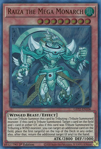 Raiza the Mega Monarch - GFP2-EN106 Ultra Rare 1st Edition