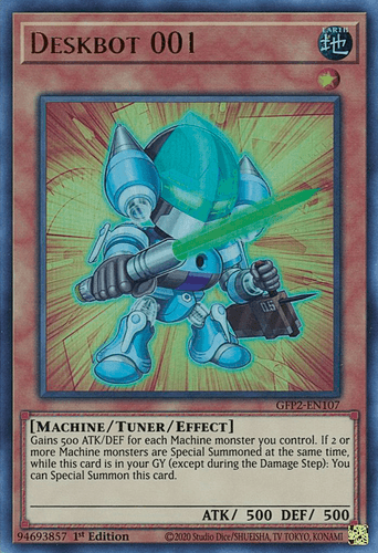 Deskbot 001 - GFP2-EN107 Ultra Rare 1st Edition