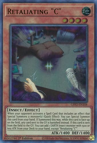 Retaliating "C" - GFP2-EN108 Ultra Rare 1st Edition