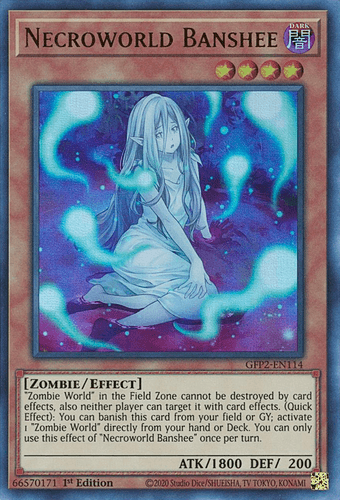 Necroworld Banshee - GFP2-EN114 Ultra Rare 1st Edition