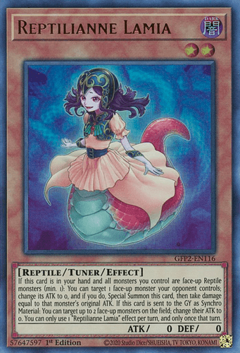 Reptilianne Lamia - GFP2-EN116 Ultra Rare 1st Edition