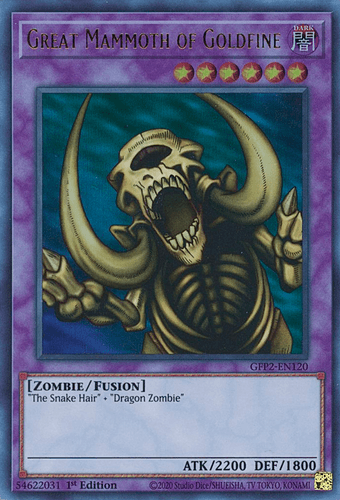 Great Mammoth of Goldfine - GFP2-EN120 Ultra Rare 1st Edition