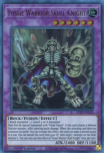 Fossil Warrior Skull Knight - GFP2-EN129 Ultra Rare 1st Edition