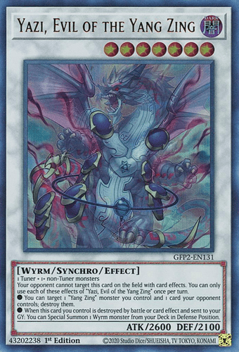 Yazi, Evil of the Yang Zing - GFP2-EN131 Ultra Rare 1st Edition