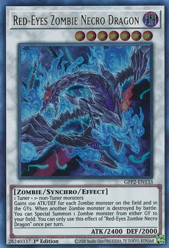 Red-Eyes Zombie Necro Dragon - GFP2-EN133 Ultra Rare 1st Edition