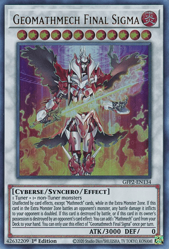 Geomathmech Final Sigma - GFP2-EN134 Ultra Rare 1st Edition