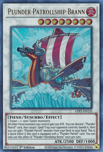 Plunder Patrollship Brann - GFP2-EN135 Ultra Rare 1st Edition