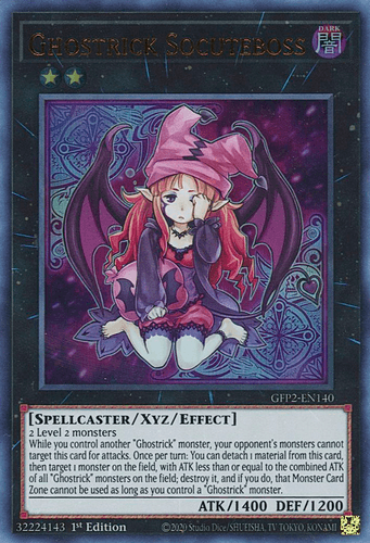 Ghostrick Socuteboss - GFP2-EN140 Ultra Rare 1st Edition