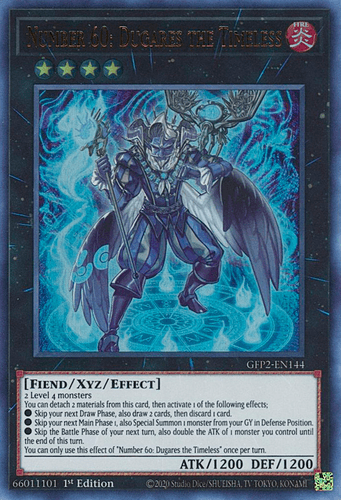 Number 60: Dugares the Timeless - GFP2-EN144 Ultra Rare 1st Edition