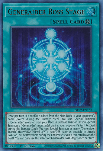 Generaider Boss Stage - GFP2-EN163 Ultra Rare 1st Edition