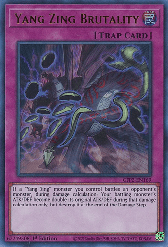 Yang Zing Brutality - GFP2-EN169 Ultra Rare 1st Edition