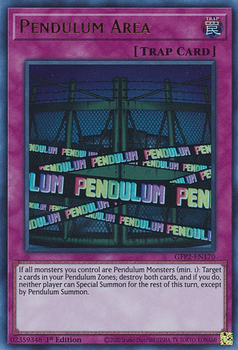 Pendulum Area - GFP2-EN170 Ultra Rare 1st Edition