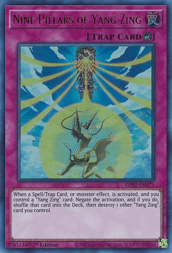 Nine Pillars of Yang Zing - GFP2-EN171 Ultra Rare 1st Edition
