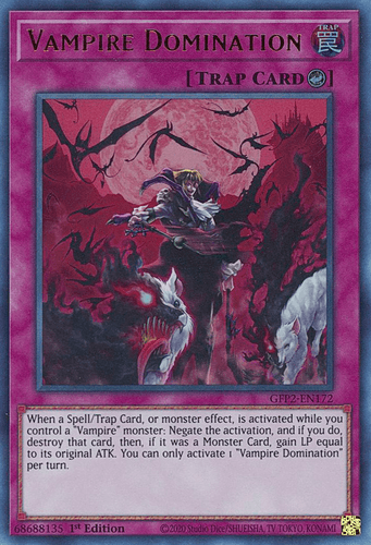 Vampire Domination - GFP2-EN172 Ultra Rare 1st Edition