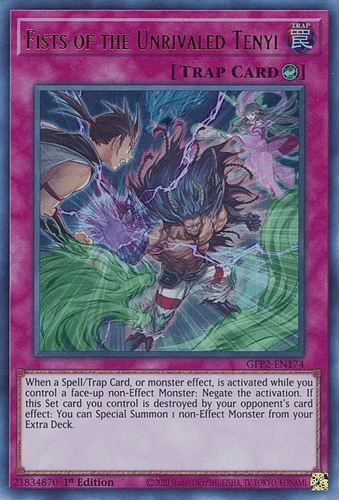 Fists of the Unrivaled Tenyi - GFP2-EN174 Ultra Rare 1st Edition
