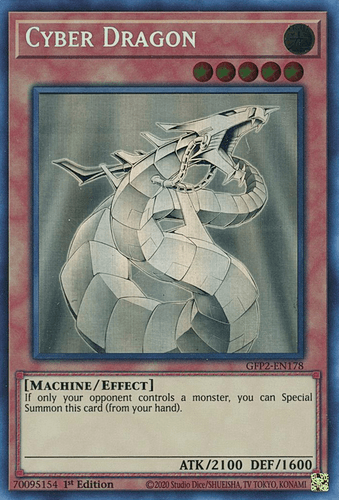 Cyber Dragon - GFP2-EN178 Ghost Rare 1st Edition