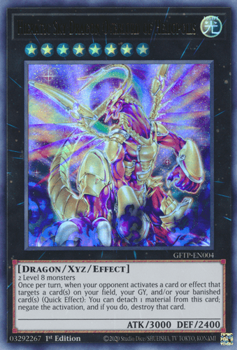 Hieratic Sky Dragon Overlord of Heliopolis - GFTP-EN004 Ultra Rare 1st Edition