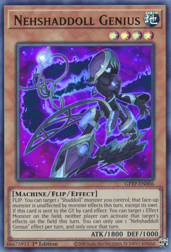 Nehshaddoll Genius - GFTP-EN006 Ultra Rare 1st Edition