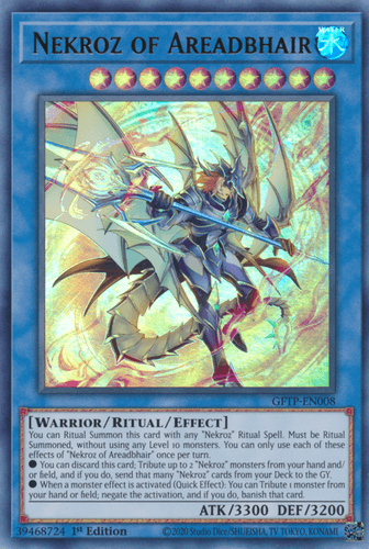 Nekroz of Areadbhair - GFTP-EN008 Ultra Rare 1st Edition
