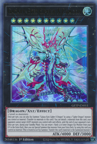 Galaxy-Eyes Cipher X Dragon - GFTP-EN011 Ultra Rare 1st Edition
