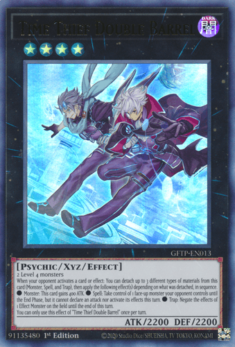 Time Thief Double Barrel - GFTP-EN013 Ultra Rare 1st Edition