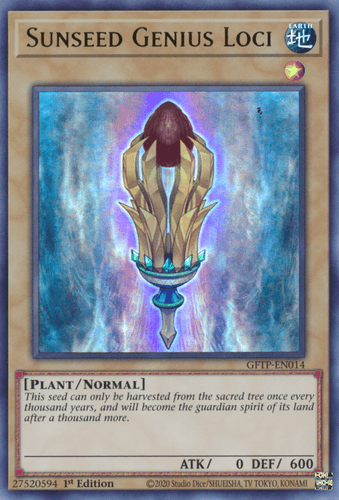 Sunseed Genius Loci - GFTP-EN014 Ultra Rare 1st Edition