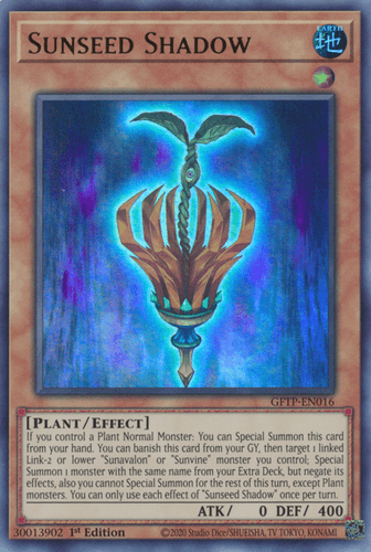 Sunseed Shadow - GFTP-EN016 Ultra Rare 1st Edition