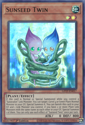 Sunseed Twin - GFTP-EN017 Ultra Rare 1st Edition