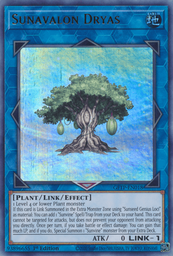 Sunavalon Dryas - GFTP-EN018 Ultra Rare 1st Edition
