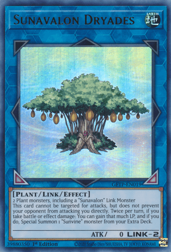 Sunavalon Dryades - GFTP-EN019 Ultra Rare 1st Edition