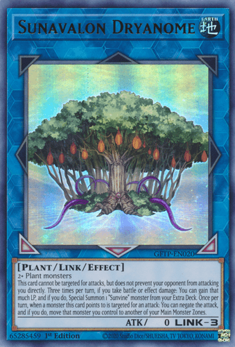 Sunavalon Dryanome - GFTP-EN020 Ultra Rare 1st Edition