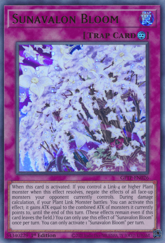 Sunavalon Bloom - GFTP-EN026 Ultra Rare 1st Edition