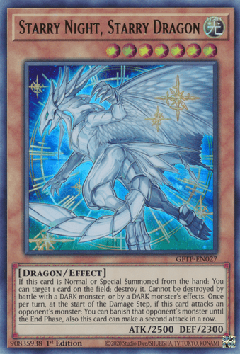 Starry Night, Starry Dragon - GFTP-EN027 Ultra Rare 1st Edition