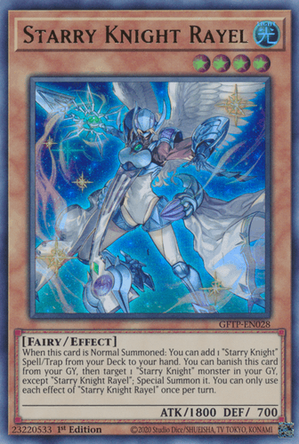 Starry Knight Rayel - GFTP-EN028 Ultra Rare 1st Edition