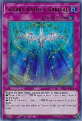 Starry Knight Arrival - GFTP-EN034 Ultra Rare 1st Edition